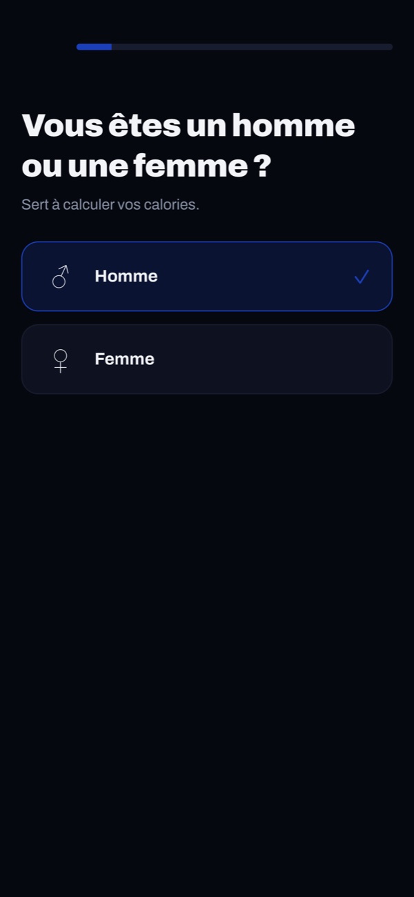Question de configuration GymMaple : homme ou femme